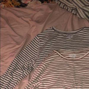 2 long sleeve striped shirts